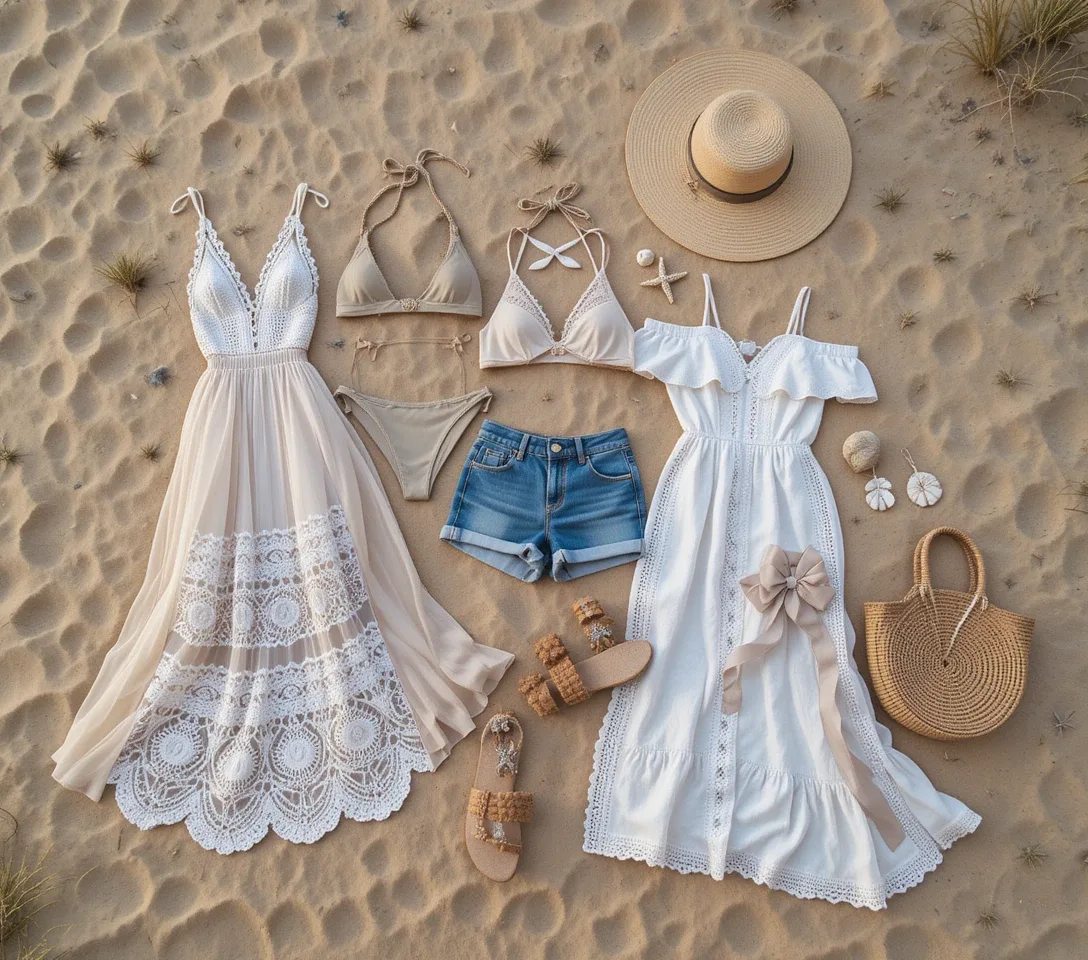 Ultimate Tropical Getaway Outfit Inspo: 3 Stunning Flat Lay Styling Ideas for Your Hawaii Vacation